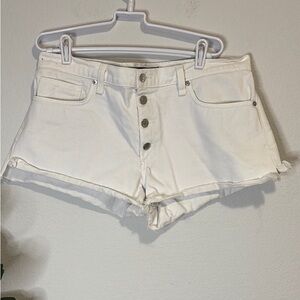 White Denim Women's Shorts